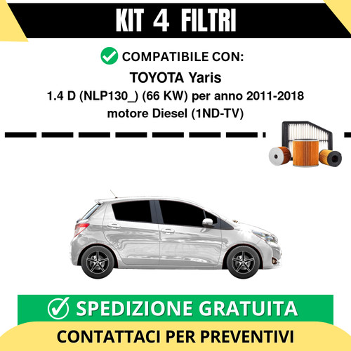Kit filtri tagliando - kit, 4